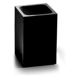 Bicchiere porta spazzolino SOFIA Nero (7,4x7,4x11 cm) SF98 14
