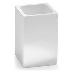 Bicchiere porta spazzolino SOFIA Bianco (7,4x7,4x11 cm) SF98 02