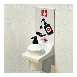 Porta sapone parete Kit sanificazione mani Bianco 1010 1