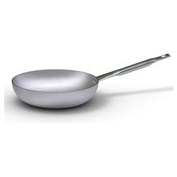 Padella Alluminio (20cm) alta svasata PROFESSIONALE SERIE 7000 Silver naturale 7002 20
