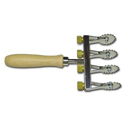 Taglia pasta regolabile 4 lame dentate 120 mm Art 393