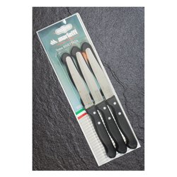 Set coltelli 6 pz lama dentata RIVETTATA Nero 24RBV6N