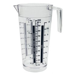 Caraffa dosa alimenti graduata (1L) Trasparente 415