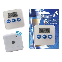 Timer cucina (6x6x1,8cm) magnetico 60 minuti Bianco DIGITAL TIMER