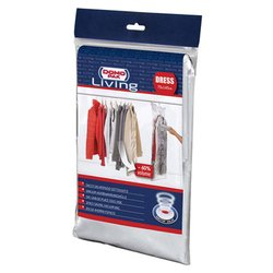 Sacco salvaspazio sottovuoto appendiabiti (70x145cm) EVO VALVE Trasparente 913006