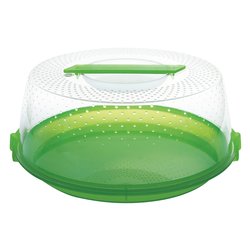 Porta torta (28cm) con coperchio maniglia OASI Assortito 317