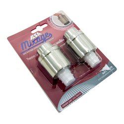 Set tappi bottiglia 2 pz salva aroma sottovuoto MIXAGE Acciaio 45250000IVV