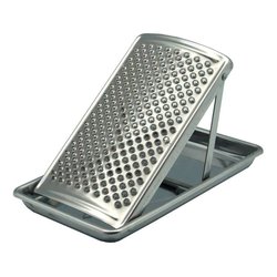 Grattugia con contenitore Inox Cromo lucido 049