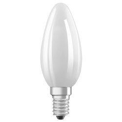 Lampadina led candela E14 (6W) , luce calda STAR CLASSIC Bianco