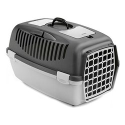 Trasportino cani taglia medio/piccola (40x61x38cm) GULLIVER 3 Grigio chiaro e Scuro 97366