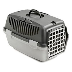 Trasportino gatti, cani taglia mini (32x48x31cm) GULLIVER 1 Grigio chiaro e Scuro 97183