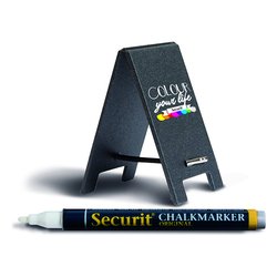 Segnaposto Set 5 pz da tavolo mini (5x8,5cm) SECURIT Nero TAG SBS WT