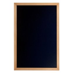 Lavagnetta cancellabile SECURIT da parete Nero e Teak (40x60 cm) WBW TE 40 60
