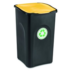 Pattumiera differenziata (50Lt) B COLOR LINE Nero e Giallo 70650