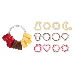 Formine biscotti 13 pz forme tradizionali DELICIA Colori assortiti 630900