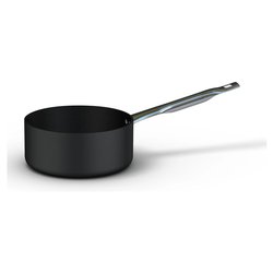 Casseruola Alluminio antiaderente (24cm) 1 manico inox PROFESSIONALE SERIE 6000 Nero 6026 24