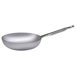 Padella Alluminio (32cm) alta svasata PROFESSIONALE SERIE 7000 Silver naturale 7002 32