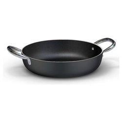Tegame Alluminio antiaderente (32cm) PROFESSIONALE SERIE 6000 Nero 6008 32