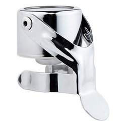 Tappo bottiglia Champagne a leva STOPPER Cromo lucido 18C