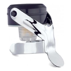 Tappo bottiglia supertappo universale STOPPER Nero e Cromo 19 20R