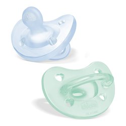 Gommotto PHYSIOFORMA 2 pz Bimbo Soft 2-6m Verde e Azzurro 7308821