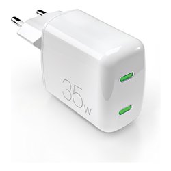 Caricabatterie USB Type-C MINIPRO 35W GaN Power Delivery Bianco PUFCMTCUSBCC35WGWHI