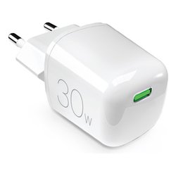 Caricabatterie USB Type-C MINIPRO 30W GaN Power Delivery Bianco PUFCMTCUSBC30WGWHI