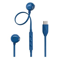 Auricolari microfono filo TUNE 305C Blue JBLT305BLU