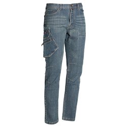 Pantalone lavoro jeans Pockets (taglia l ) STRETCH LINE Blu 8025BP040L