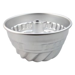 Stampo Alluminio Budino Americano festonato con tubo (20cm) Alluminio 1159020