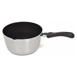 Image of Casseruola Alluminio antiaderente (16cm) conica con beccuccio FIREWORKS Grigio e Nero FIRO1625GR01 cod094