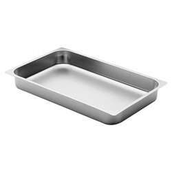 Teglia mod. 1/1 bordo piano Inox (32,5x26,5cm) GASTRONORM Cromo 7TI11065