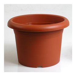 Vaso piante cilindro plastica (30x21,5cm) Vasotto MEDITERRANEO Terracotta 89030