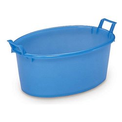Mastello ovale 2 manici (45x16cm) Azzurro 31450