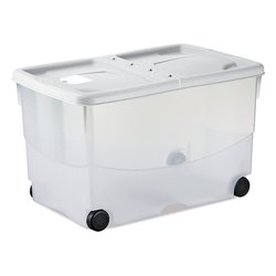 Contenitore (57Lt) Vasco con ruote STEFANBOX Bianco 13083