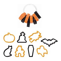 Formine biscotti 8 pz forme Halloween DELICIA Colori assortiti 630907