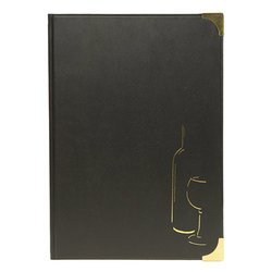 Porta menù SECURIT A4 Basic "Carta dei vini" Nero (24x31,5 cm) MC BRWC BL