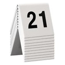 Segnaposto Set 10 Numeri da 21 a 30 (5,2x4,2x5,2cm) SECURIT Bianco TN 21 30 WT
