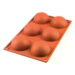 Stampo pasticceria silicone 6P Half Sphere (80ml) (7cm) 20 002 00 0060