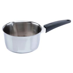 Image of Casseruola Inox (14cm) conica con manico bakelite TOMATTÒ Cromo CC003 cod094