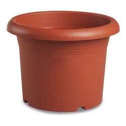 Vaso piante cilindro plastica (35x25cm) Vasotto MEDITERRANEO Terracotta 89035