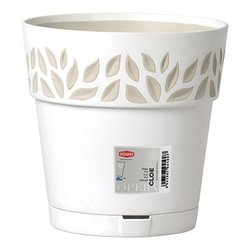 Vaso piante con riserva acqua Opera CLOE bianco (25x22 cm) 94100