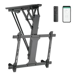 Supporto monitor TV soffitto ( 35 Kg ) VESA 600 x 400 a soffitto Inclinabile Smart Black ICA PLB 546M