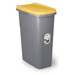 Pattumiera differenziata (40L) con ruote HOME ECO SYSTEM Giallo 70780