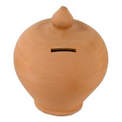 Salvadanaio Terracotta (16x23cm) Tondo Terracotta 003