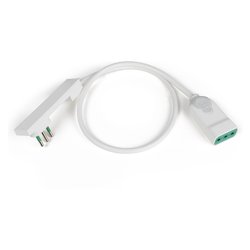 Prolunga elettrica CLOCK bianco H05VV-F 3x0,75 mmq (300 cm) 92006