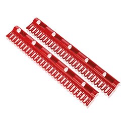 Mollette Plastica 2 pz barra per stendibiancheria Rosso 81534