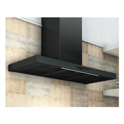 Cappa parete (90x39,4x100cm) Tse B-OX Nero CCB OX90511
