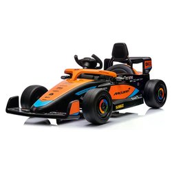 Auto elettrica F1 Team 12V RC (115x67cm) MCLAREN Nero e Arancio 1123 BK