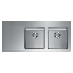 Image of Lavello 2 vasche (116x51cm) ENEA Inox Satinato 017104 D2 01 2034 cod094